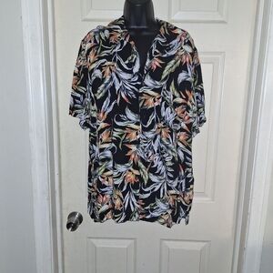George button down bold print men's shirt size XL